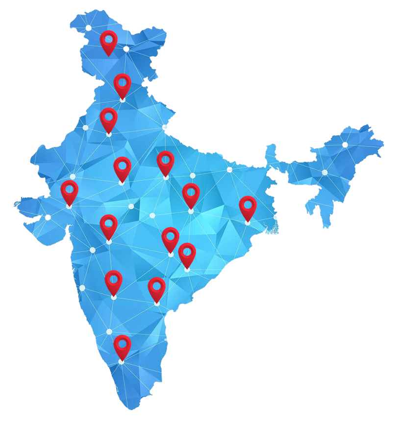 Map showing impact